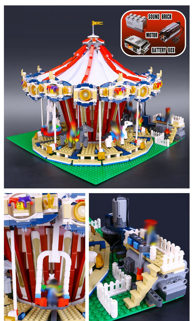 Lepin 15013A Modular Grand Carousel Motorized Big Brick Store