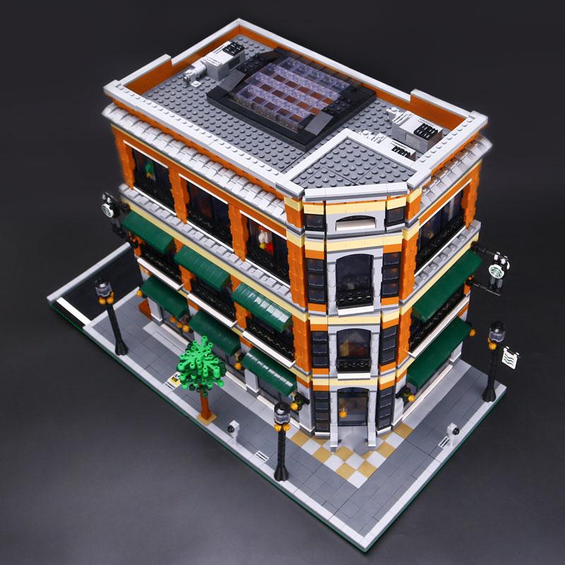 Lepin 15017 Modular Barnes Noble Starbucks Store Big Brick Store