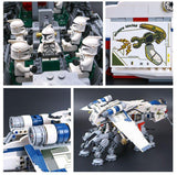 King 81055 Star Wars Republic Dropship with AT-OT Walker (Previously known as Lepin 05053)